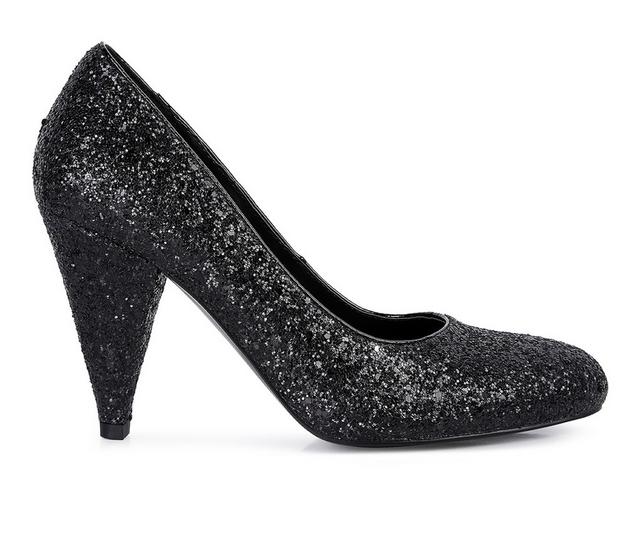 Women's London Rag Sugar Plum Pumps in Black color