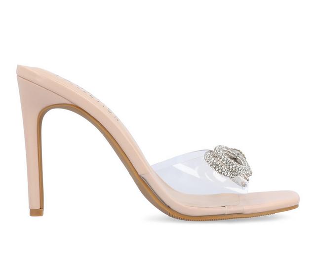 Women's Journee Collection Fenella Stiletto Dress Sandals in Nude color
