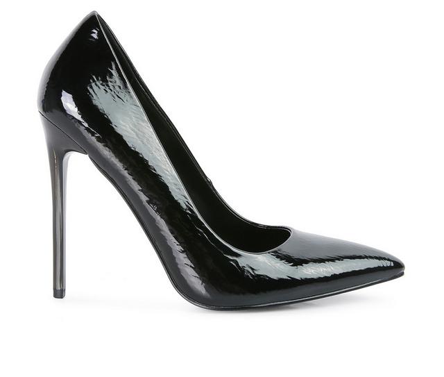 Women's London Rag Personated Stiletto Pumps in Black color