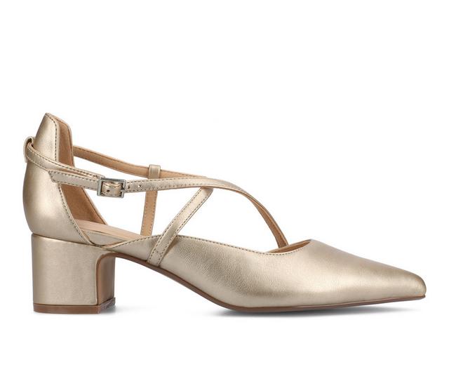 Women's Journee Collection Galvinn Pumps in Champagne color