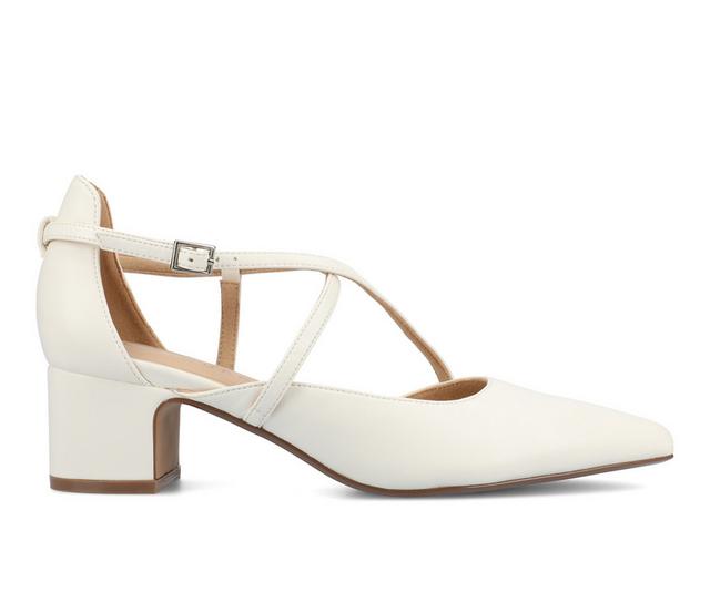 Women's Journee Collection Galvinn Pumps in White color