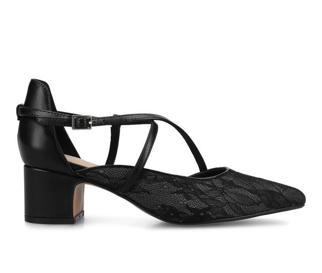 Women's Journee Collection Galvinn Pumps in Black Lace color