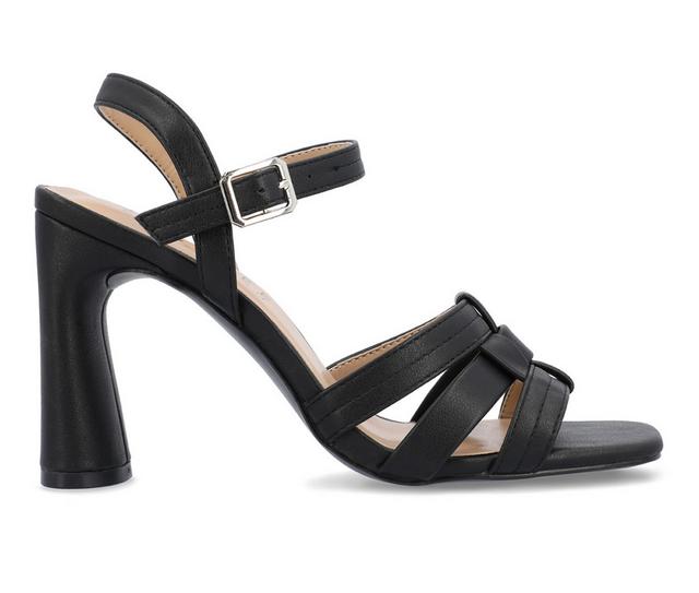 Women's Journee Collection Gibssen Dress Sandals in Black color