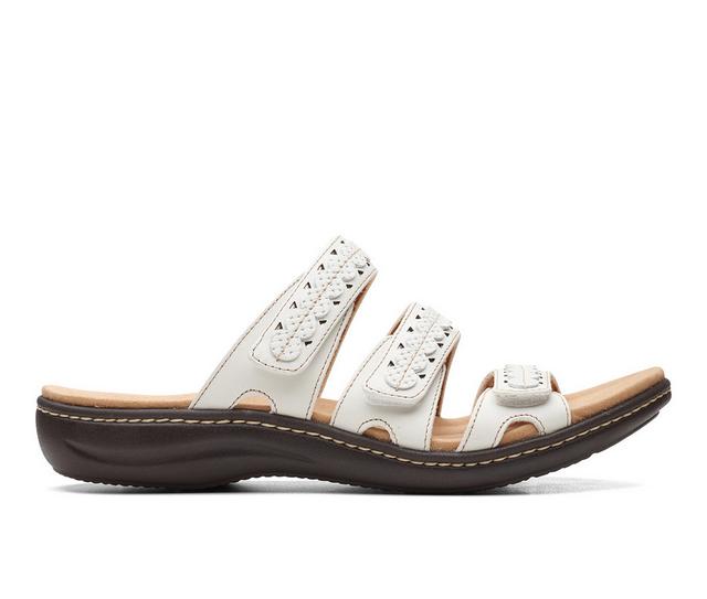 Women's Clarks Laurieann Cove Sandals in White color