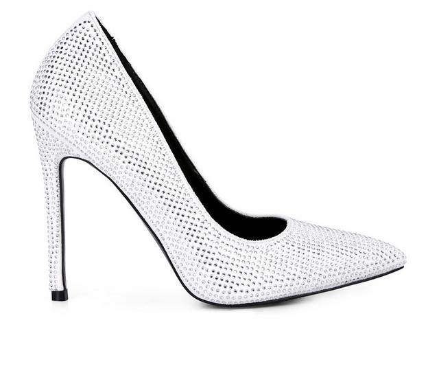 Women's London Rag Alter Ego Stiletto Pumps in White color