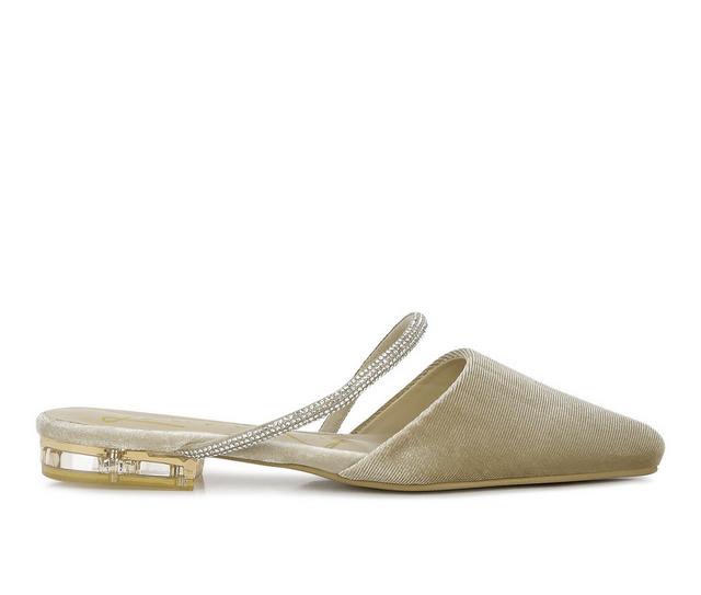 Women's London Rag Turn Mules in Khaki color