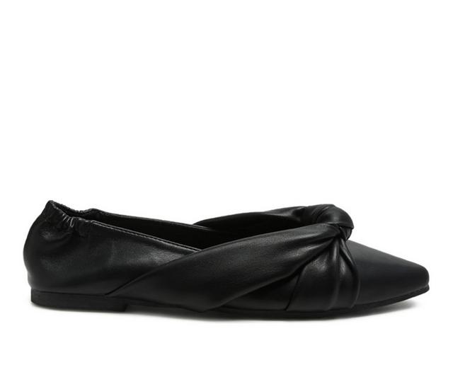 Women's London Rag Snooty Flats in Black color