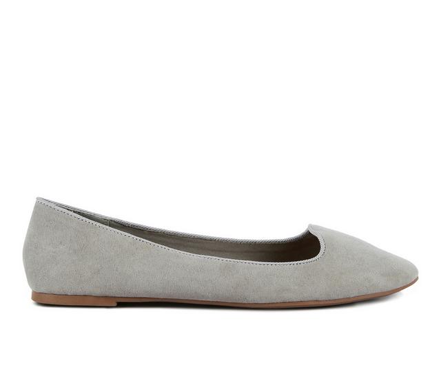 Women's London Rag Eyeore Flats in Grey color