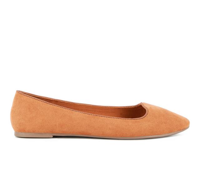 Women's London Rag Eyeore Flats in Camel color