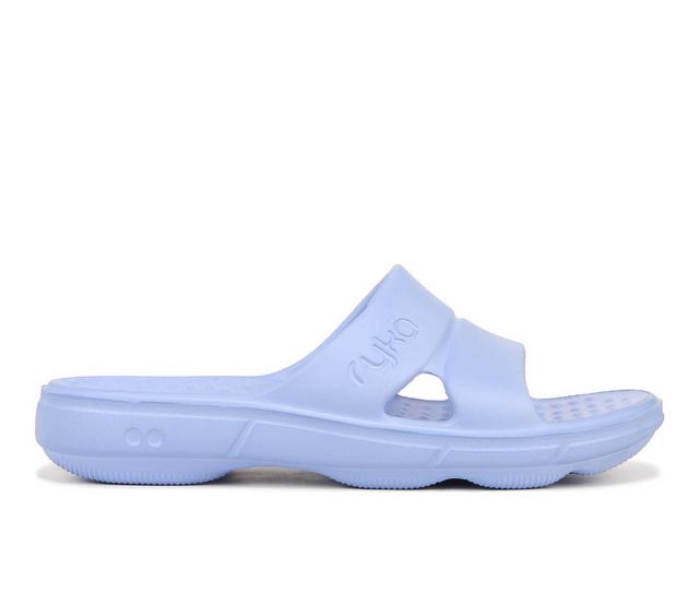 Women's Ryka Restore Slide Sandals in Blue color