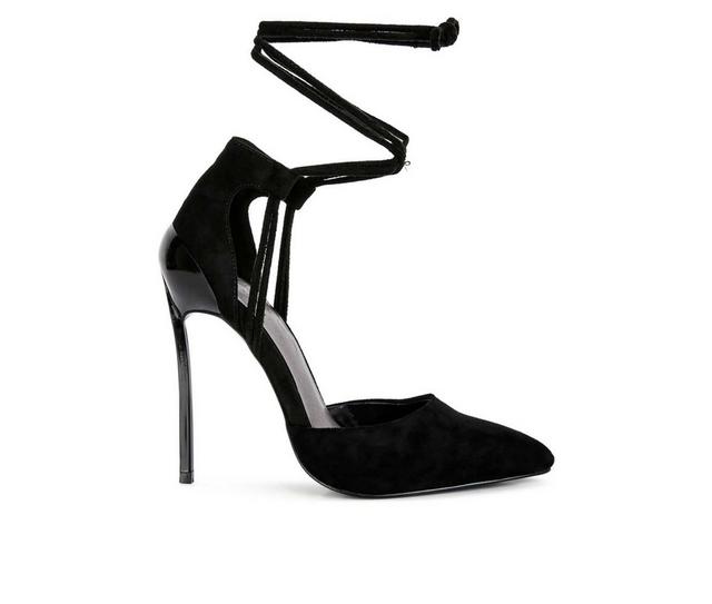 Women's Rag & Co Rulebreaker Stiletto Pumps in Black color
