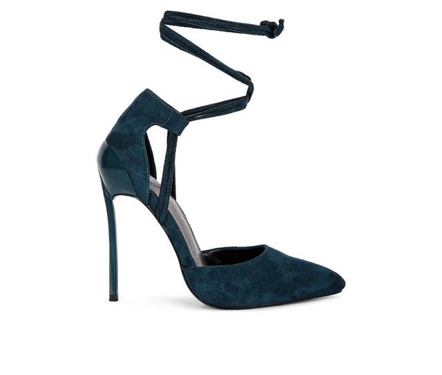 Women's Rag & Co Rulebreaker Stiletto Pumps in Dark Blue color