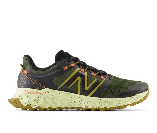 Men's New Balance GAROE Trail Running Shoes in Green/Blk color