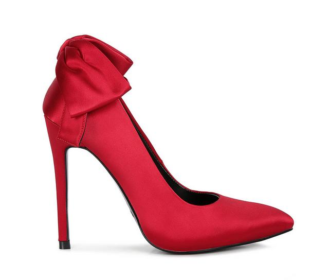 Women's Rag & Co Hornet Stiletto Pumps in Red color