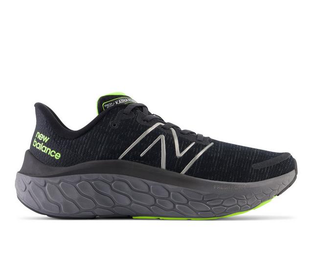 Men's New Balance KAIHA Running Shoes in Black Lime color