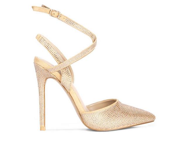 Women's Rag & Co Charmer Stiletto Pumps in Champagne color