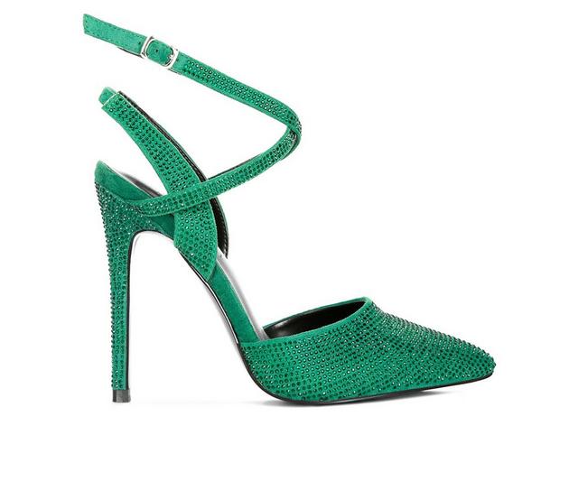 Women's Rag & Co Charmer Stiletto Pumps in Green color