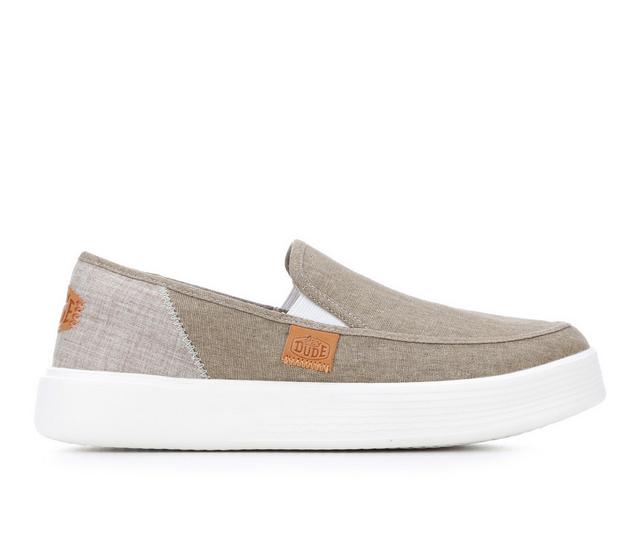 HEYDUDE Sunapee Craft Linen Casual Shoes in Olive color
