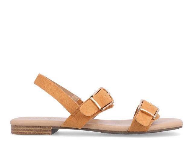 Women's Journee Collection Twylah Sandals in Tan color