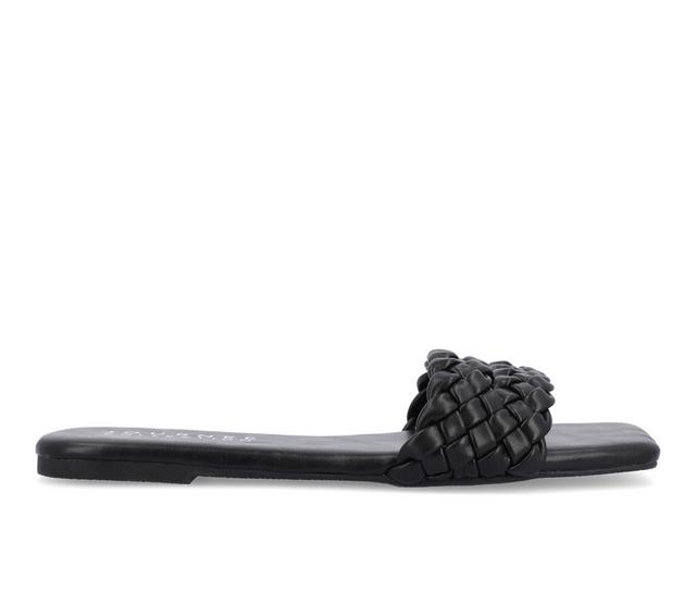 Women's Journee Collection Sawyerr Sandals in Black color