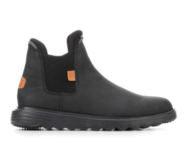 Men's HEYDUDE Branson Chelsea Boots in Black color