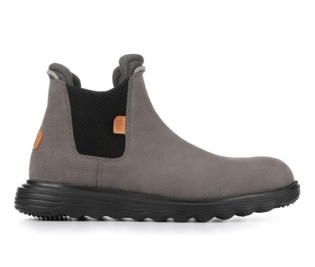 Men's HEYDUDE Branson Chelsea Boots in Grey color