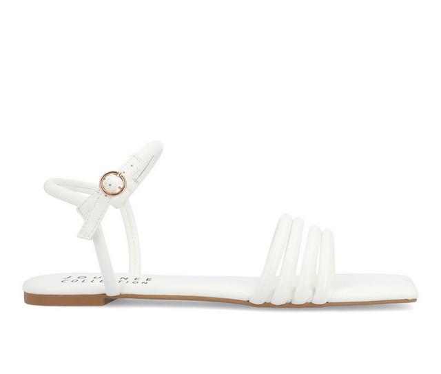 Women's Journee Collection Lyddea Sandals in White color