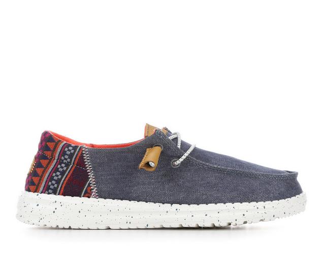 Women's HEYDUDE Wendy Funk Baja in Navy color