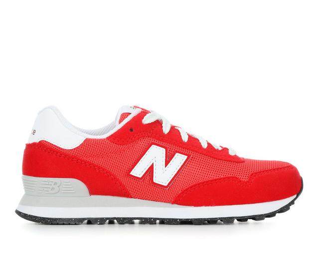 Boys' New Balance 515 Little Kid Running Shoes in Red/White color