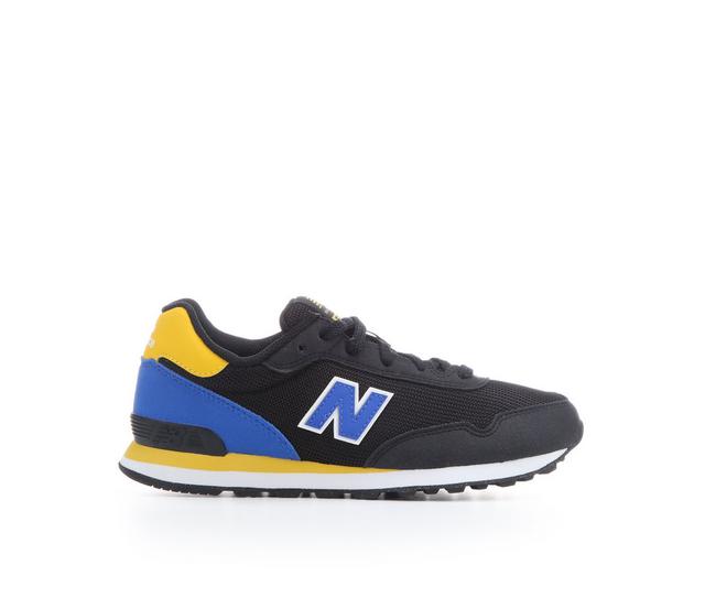 Boys' New Balance 515 Little Kid Running Shoes in Black/Blue/Yllw color