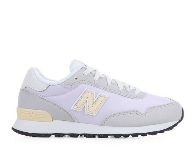 Girls' New Balance Little Kid 515 Running Shoes in PearlGry/Violet color