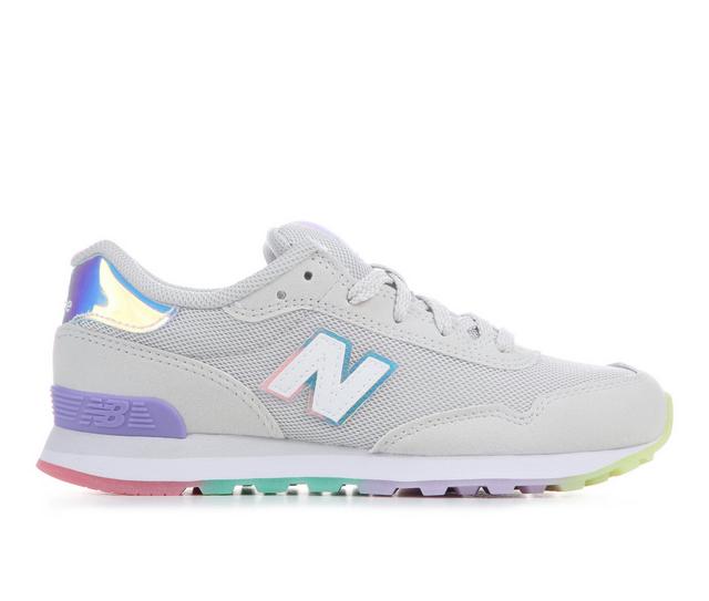 Girls' New Balance Little Kid 515 Running Shoes in Wht/Purp/Multi color
