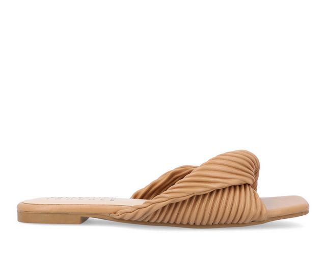 Women's Journee Collection Emalynn Sandals in Tan color