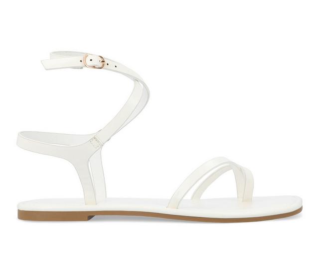 Women's Journee Collection Charra Sandals in White color