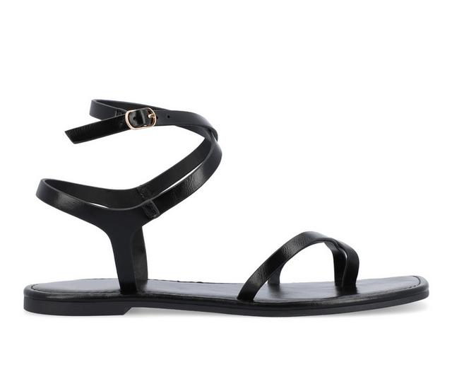 Women's Journee Collection Charra Sandals in Black color