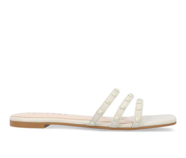 Women's Journee Collection Camarie Sandals in Beige color