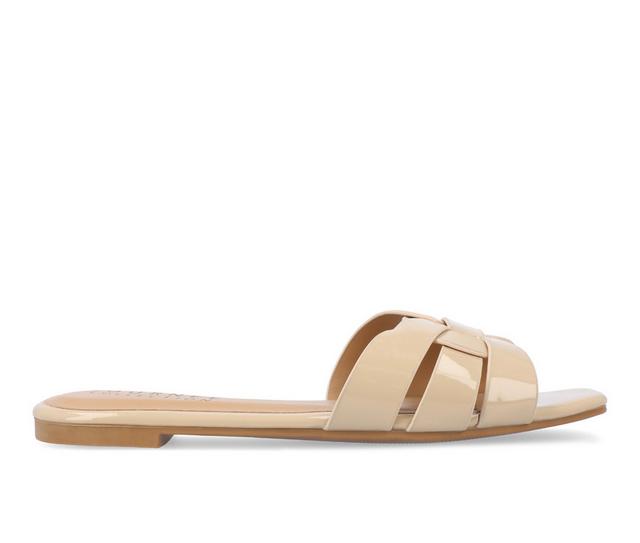 Women's Journee Collection Arrina Sandals in Nude color