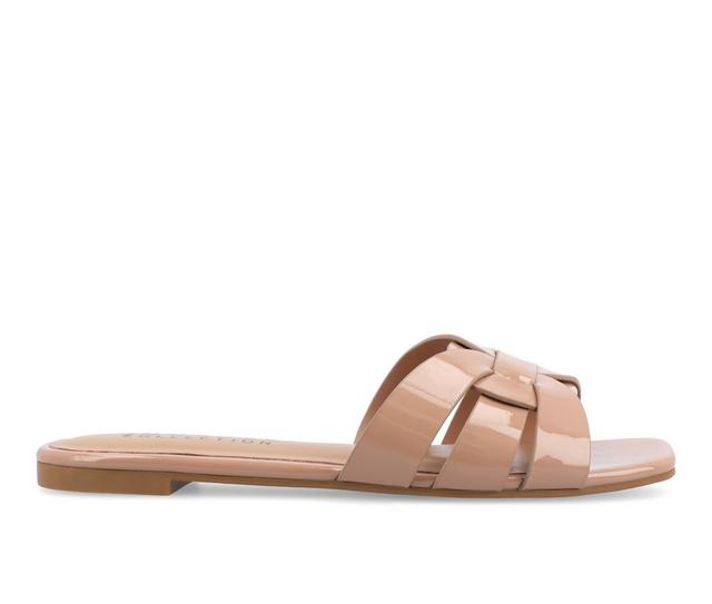 Women's Journee Collection Arrina Sandals in Taupe color
