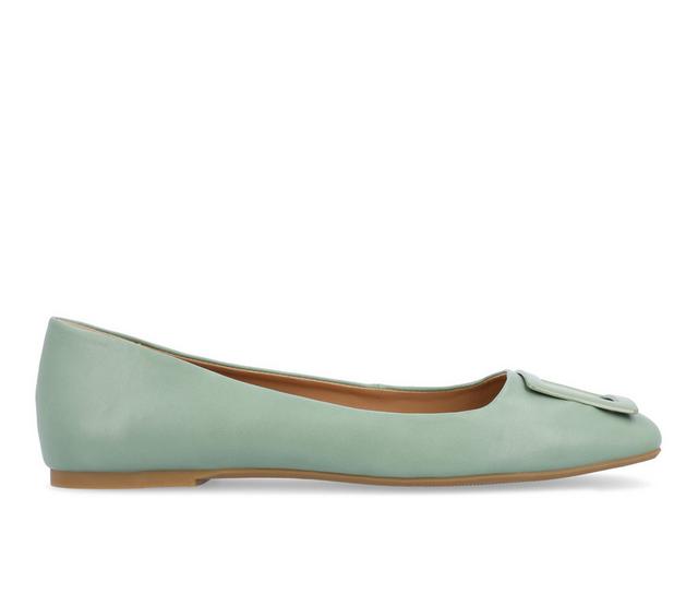 Women's Journee Collection Zimia Flats in Sage color