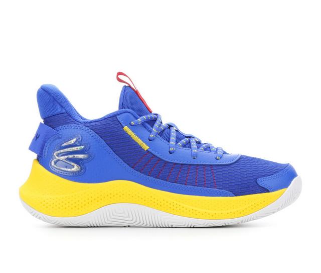 Men's Under Armour Curry 327 Basketball Shoes in ROY/WHT/YEL 400 color