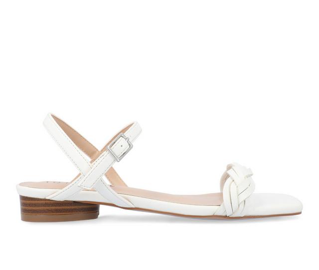 Women's Journee Collection Verity Sandals in White color