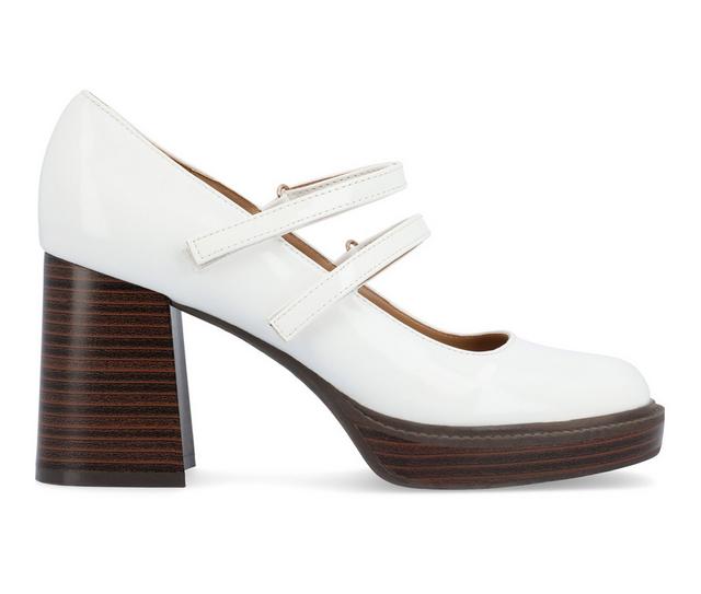Women's Journee Collection Shasta Pumps in Bone color