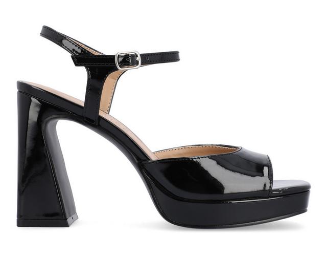 Women's Journee Collection Ziarre Dress Sandals in Black color