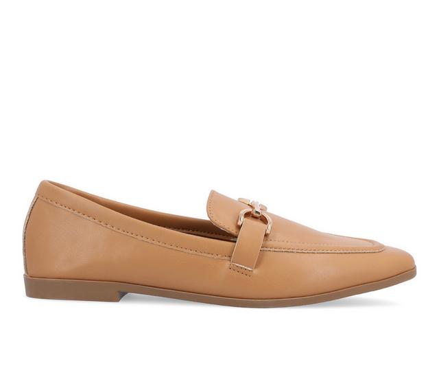 Women's Journee Collection Mizza Loafers in Tan color