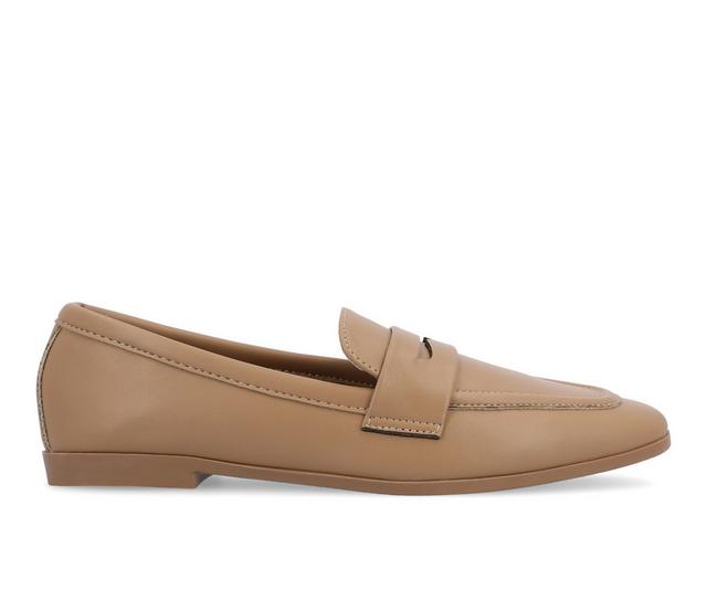 Women's Journee Collection Myeesha Penny Loafers in Tan color