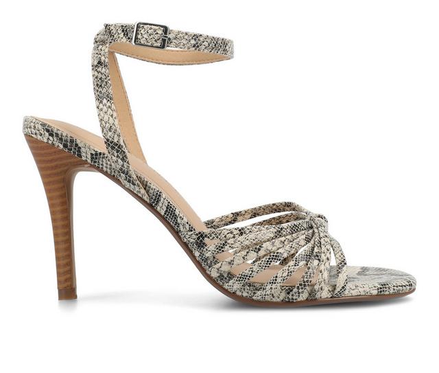 Women's Journee Collection Vanita Dress Sandals in Snake color