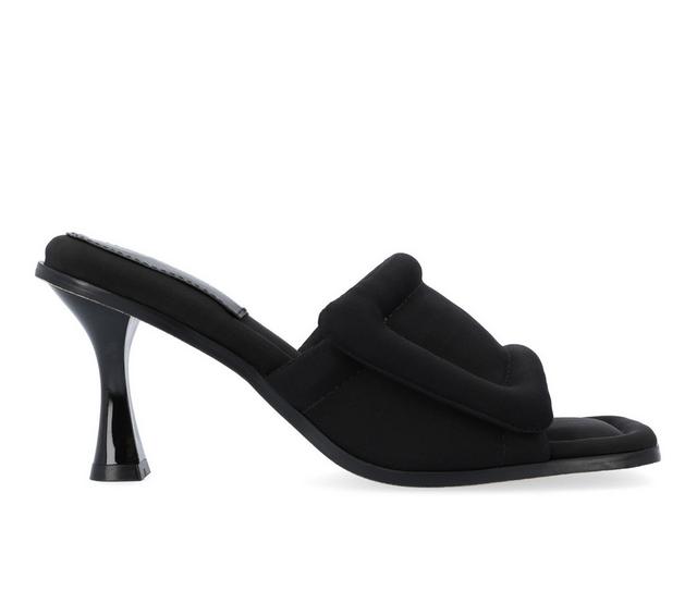 Women's Journee Collection Addriel Dress Sandals in Black color
