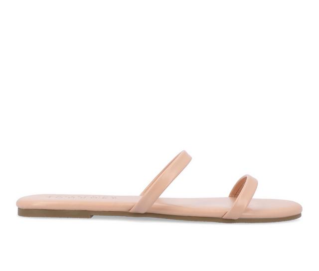 Women's Journee Collection Adyrae Sandals in Blush color
