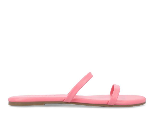 Women's Journee Collection Adyrae Sandals in Pink color