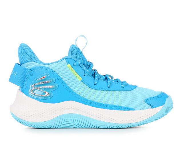 Boys' Under Armour Big Kid Curry 3Z7 Basketball Shoes in Capri/Blu/Yello color